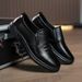 New Men's Formal Leather Cold Glue Casual Business Work Low-top Slip-on Non-slip Driving Shoes_vogvips.com
