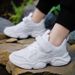 Cross-Border Children's Sneakers, Boys' Mh Breathable Sports Sho, White For Older Children And Students, Running_vogvips.com
