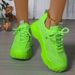 Cross-Border Foreign Trade Spring Summer Fashion Mesh Casual Dad Shoes Candy Color Breathable Thick Sole Height_vogvips.com