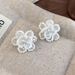 Ins Style Detachable Pink Ribbon Bow Crystal Beaded Shoe Buckle Shoe Flower Ballet Style Decorative Buckle Sneakers_vogvips.com