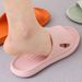 Soft Home Couples Summer Indoor Non-Slip Bathroom Slippers Solid Sandals Hotel Family Men Women Flip Flops Flat Shoes_vogvips.com