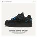 Guangzhou Shoe Destruction Aesthetic Series Black Warrior Youth Trend Casual Versatile Low Top Unisex Board Men's Shoes_vogvips.com