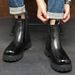 European Warm Series Winter New Fleece-Lined Martin Boots For Men, Mid-High Top Shoes, Thick-Soled Genuine Leather Pull-On Boots,_vogvips.com