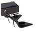 High Heels Women 2024 Spring New Nightclub Style Sexy Rhinestone Patent Leather Black Stiletto Strap Toe Sandals_vogvips.com