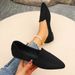 2024 Spring Autumn New European And American Style Large Size Pointed Toe Flat Suede Shallow Mouth Loafers Casual Shoes_vogvips.com