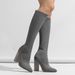 2025 Large Size High Pointed Toe Chunky Heel Stretch Over-the-Knee Women's Slim Long Boots_vogvips.com