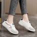 Women's White Sneakers 2025 New Cross-border Versatile Low-cut Height-increasing Sports Casual Training Shoes Women's_vogvips.com