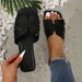 SHLIANG Summer Women Slippers Trend Outdoor Flat Slippers Female Beach Sandals Brand Designer Shoes Big Size Slides Woman V0055_vogvips.com