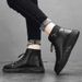 European Warm Series Men's Martin Spring Autumn 2025 New High-top Versatile Casual Korean Style Trendy Wear-resistant Height-increasing_vogvips.com
