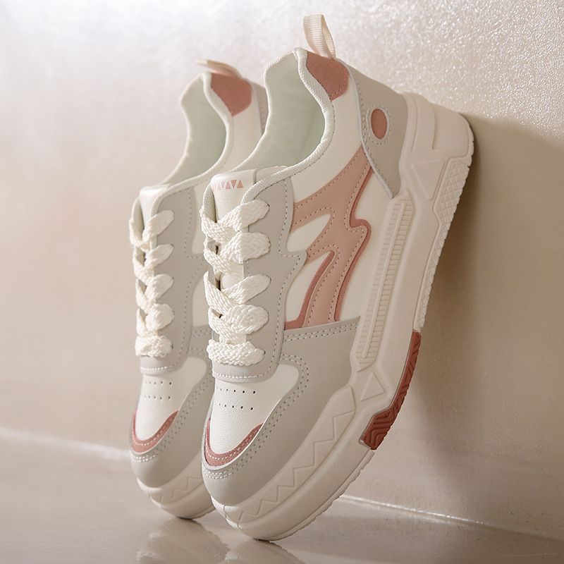 Platform White Shoes Versatile Student Board Shoes Heightening Street Shooting Sports And Leisure Shoes_vogvips.com
