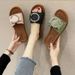 Women's Summer Thick Soled Soft Soled Indoor Outdoor Beach Fashion Slippers_vogvips.com