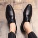 Brogue Carved Korean Style British Trendy Casual Business Formal Leather Men's Breathable Wedding Shoes Large Size_vogvips.com