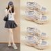 Daddy Shoes Female Student Sports Thick-soled Heightening Shoes Casual Hollow Breathable_vogvips.com