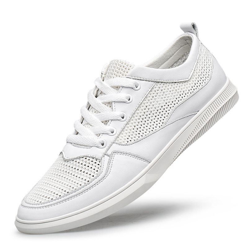 Men's Board Shoes Casual Shoes Men's Lace-up Round Head Low-top Shoes Men_vogvips.com