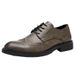 Euro Step 2025 New Large Size Breathable Youth British Brogue Business Height Increasing Wedding Men's Leather Shoes_vogvips.com