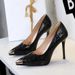 Women's Shoes Waterproof Table Iron Head Pointed Head Shallow Mouth High Heels Thin Heel Super High Heel Single Shoes Women_vogvips.com