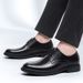 Men's Shoes Men's Derby Shoes Pointed Lace-up Men's Shoes Dress Style Casual Leather Shoes_vogvips.com
