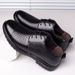Euro Step Sole Soft Leather Spring And Casual Non-Slip Wear-Resistant Business Dad Breathable Lace-Up Autumn Men's Shoes_vogvips.com