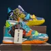 Mens Graffiti Print High Top Basketball Shoes Non Slip Cushioned Sole Breathable Upper For Sports And Training_vogvips.com