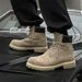 New Leather Spring Men's Shoes High-top Men's Heightening Tooling Martin Boots_vogvips.com
