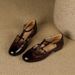 Mary Jane For Women 2025 New Soft Leather Retro Brogue Women's British Style Loafers Chunky Heel Single Shoes_vogvips.com