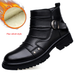 European Warm Series New Handmade Punk Motorcycle Men Genuine Leather British Style Martin Cowhide Work Short Boots Fashion Versatile_vogvips.com