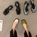 Women's Closed-Toe Sandals 2022 New Fashion French Mary Jane Summer Chunky Heel Retro Fairy Shoes_vogvips.com