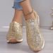 Large Size Sequined Sports For Women, Spring 2026 New Fashionable Casual Single Shoes, Comfortable And Lightweight_vogvips.com
