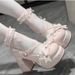 shoes, Lolita High Heels, Waterproof Mary Jane, Cute And Sweet, Girly, With Bows, Other Cat Heel Styles Available For_vogvips.com