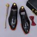 Regal Footwear Three-Joint Business Cowhide Genuine Large Size Formal Glossy Patent Leather Men's Shoes_vogvips.com