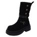 Yueyu Thick-Soled Versatile British Style Height-Increasing Martin For Women 2025 New Autumn Winter Slimming Short Boots_vogvips.com