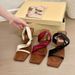 High Heel 2026 Super Popular Design One-Strap Square Open Toe Stiletto French Style Sandals For Women_vogvips.com