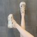 8801-2 Height Increasing 7CM Dad Shoes For Women 2024 Summer New Versatile Korean Style Thick Sole Hollow Out_vogvips.com