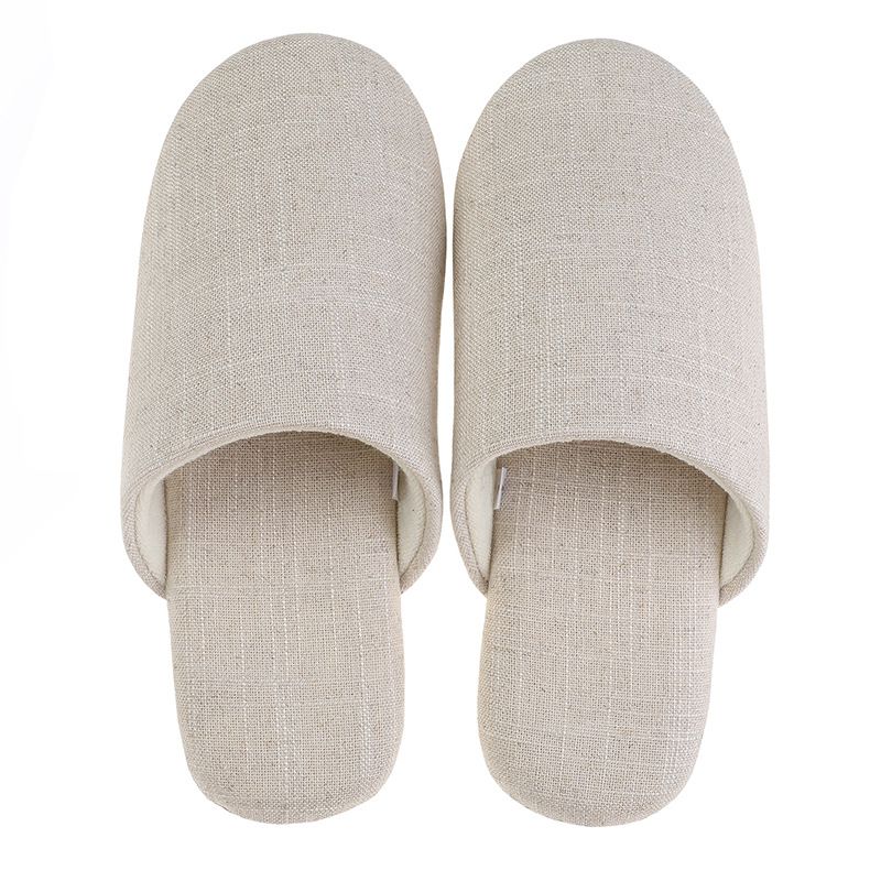MTX Silent Women, High-End Soft Sole, Autumn And Winter Indoor Home Use, Office Wooden Floor Cotton Linen Slippers For Men_vogvips.com