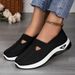 Cross-Border Large Size Casual Breathable Women's Lightweight Comfortable Mesh Soft Sole Shallow Mouth Single_vogvips.com
