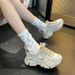 Women's Sports INS Korean Style Thick-Soled Single-Lined Dad 2026 Spring And Autumn New Student Height-Increasing Casual_vogvips.com