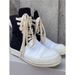 Unisex Chunky Sole High Top Canvas Sneakers With Design For Casual Streetwear And Everyday Comfort Trendy Platform_vogvips.com