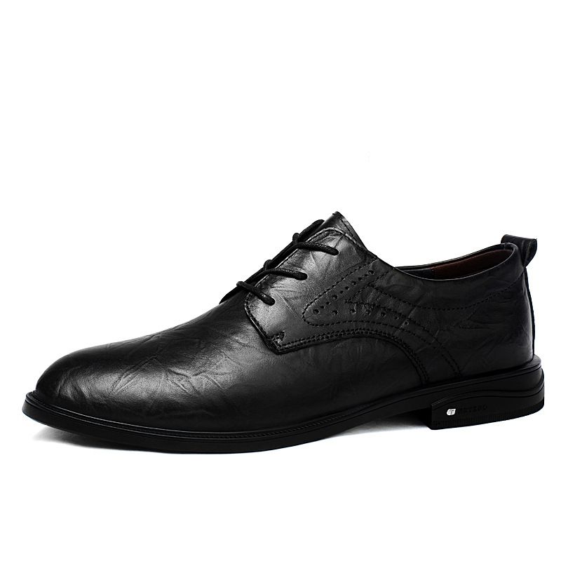 Cross-Border Men's Brogue Business Spring Low-Cut Carved Genuine Leather Top Layer Cowhide European And American Casual_vogvips.com