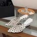 Korean Style Rhinestone Pointed-toe Stiletto Thong Sandals - New Women's Fashionable, Versatile, And Comfortable Outdoor Slides_vogvips.com