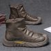 European Warm Series Labor Protection Men's Winter Fleece-Lined Warm Cotton Construction Site Work Side Zipper Leather Shoes Casual Martin_vogvips.com
