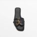 Slippers Women's Summer Wear 2025 New Fashion Belt Buckle Flip-flops Women's Casual Beach Shoes Leather Flat Sandals_vogvips.com