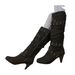 Women's Retro Suede Mid Heel Western Boots Winter Studded Chunky High Top Fashion Boots Plus Size_vogvips.com