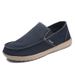 Men's Slip On Canvas Loafers Breathable Non-Slip Lightweight Casual Driving Walking Shoes_vogvips.com