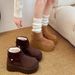 Thickened Snow Boots 2024 Winter New Thick Sole Fleece Lined Northeast Height Increasing European Style Large Cotton_vogvips.com