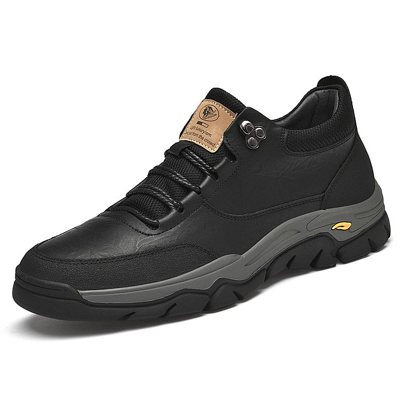 Men's Shoes Leather Surface Breathable Sports Shoes Men's Casual Running Large Size Board Shoes Outdoor Shoes Men_vogvips.com