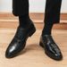 Euro Step 2025 New Professional Men's Soft Sole Lace-up Wedding Youth Dating British Style Business Casual Leather Shoes_vogvips.com
