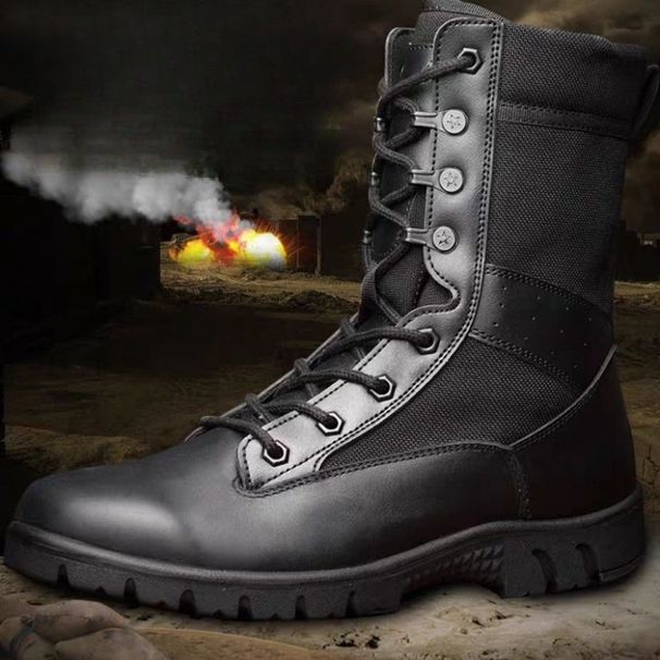 European Warm Series Genuine Martin Boots For Men, Spring And Summer Thin Ultra-light Breathable Outdoor High-top Shoes, Work Leather Boots,_vogvips.com