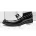 Men's Low-top Fashion Shoes Plus Size Black And White Color Matching Shoes_vogvips.com