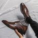 Low-top Leather Shoes Plus Size Lace-up Business Dress Shoes_vogvips.com