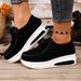 Spring/Autumn Sneakers Women Running Shoes Outdoor Breathable Lace-up Thick Bottom Casual Comfortable Shoe Large Size_vogvips.com